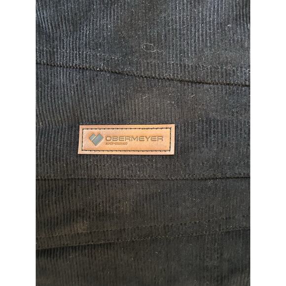 Obermeyer Condor Corduroy Jacket Black Men’s XL Sherpa Fleece Lined Coat Snap - Picture 15 of 16